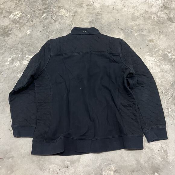 Vineyard Vines Quilted Sweatshirt Quarter Zip Pullover Black Men’s Size XL - Picture 6 of 8